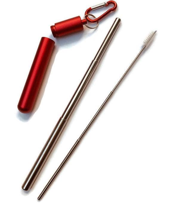 stainless steel retractable straw